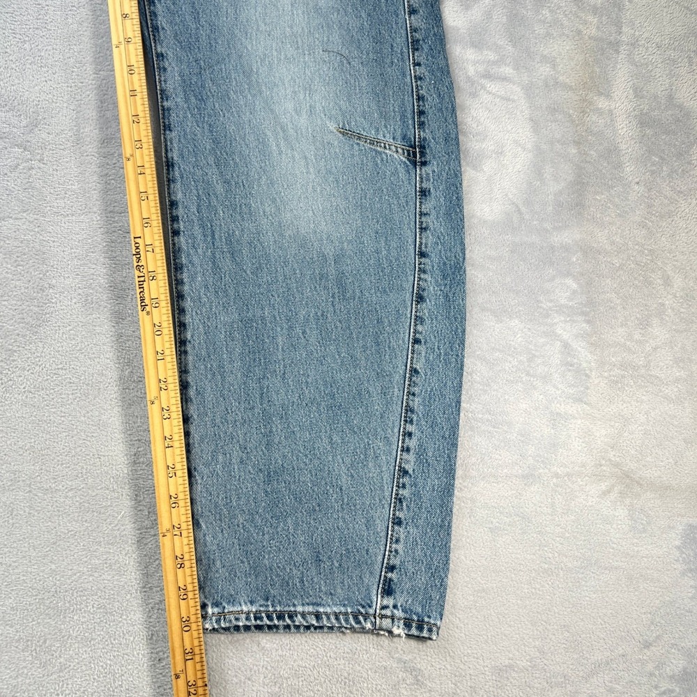 Levi's Cinch Barrel Women's Jeans 29 Light Wash Blue High Rise Wide Leg Relaxed - Picture 10 of 11